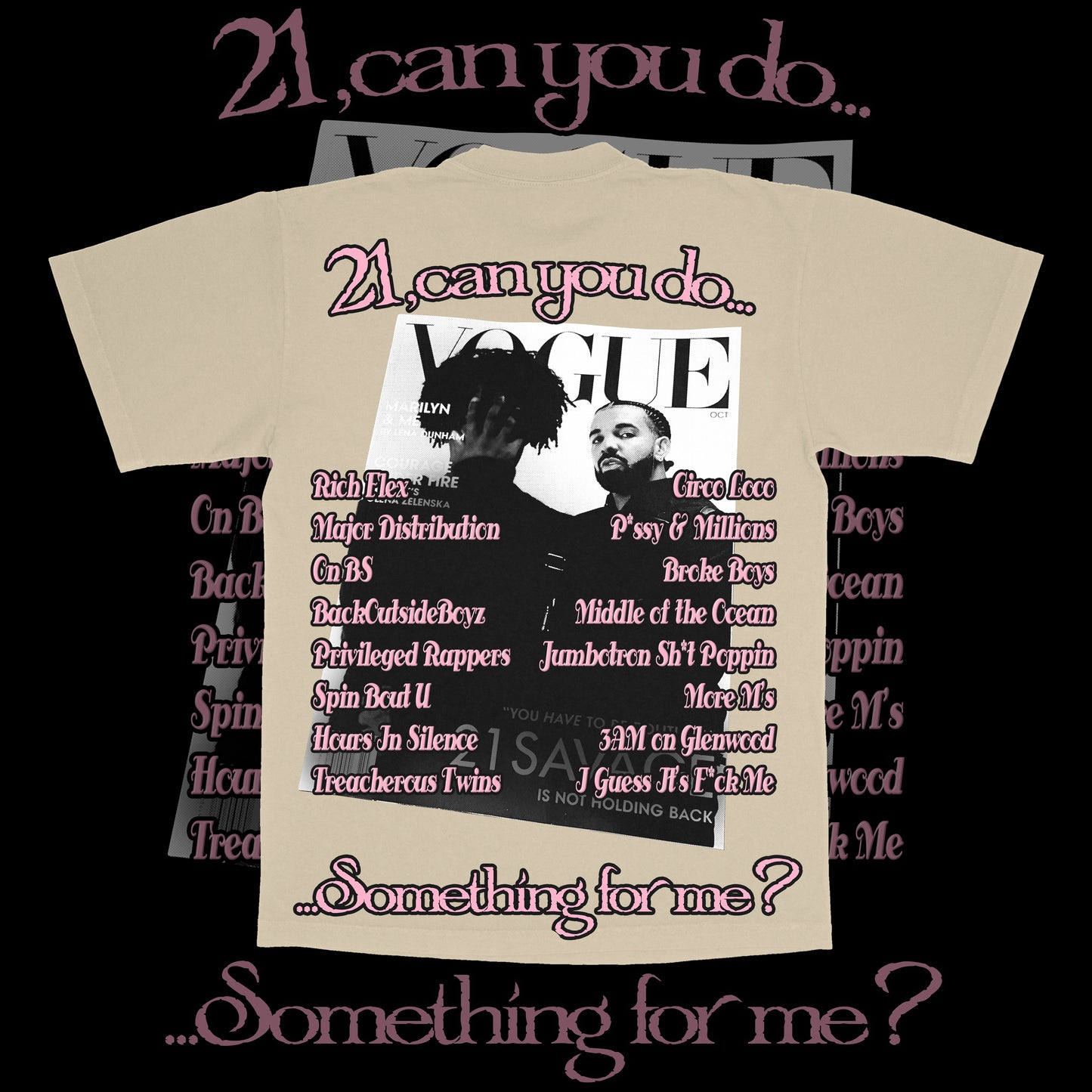 Her Loss Tee - Drake and 21 Savage Cream