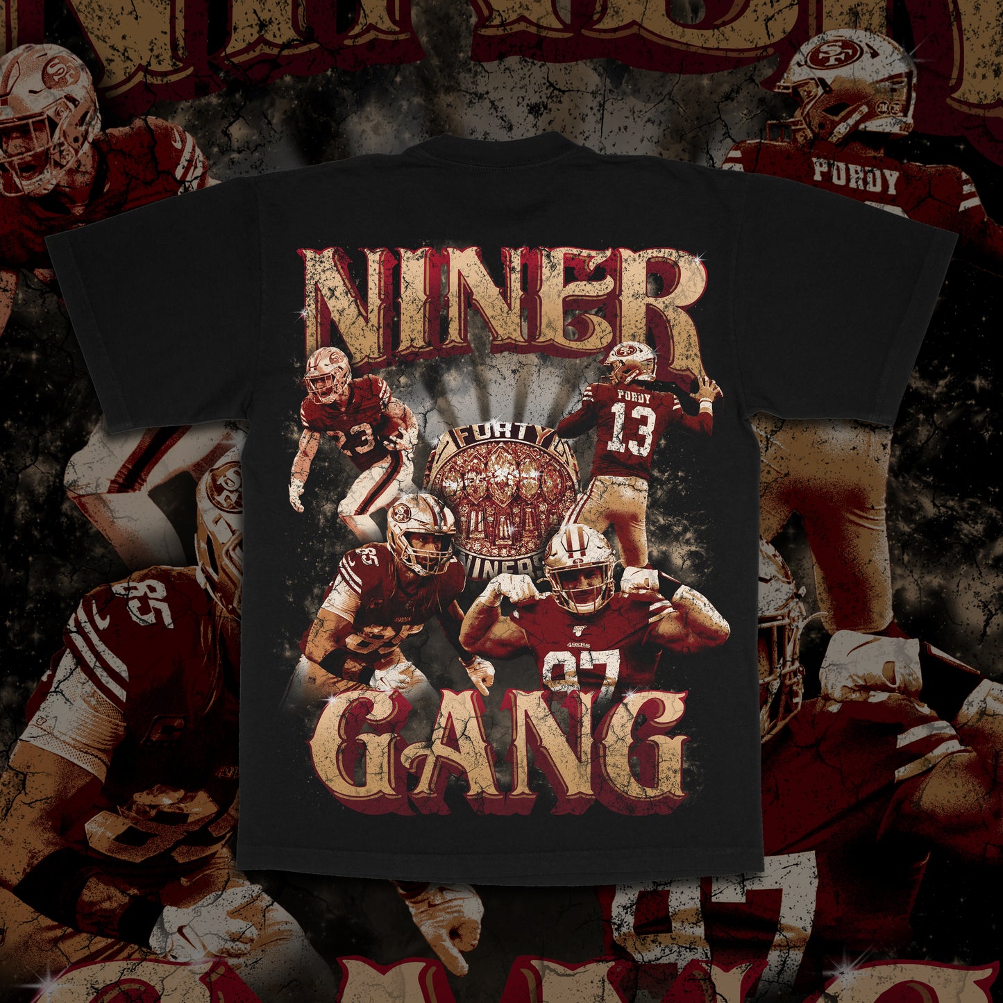 San Francisco 49ers Niners Gang Tee - Black