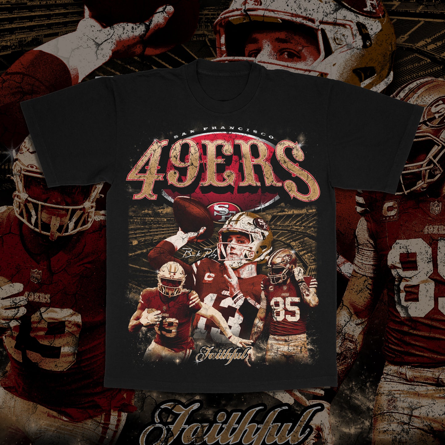 San Francisco 49ers Niners Gang Tee - Black