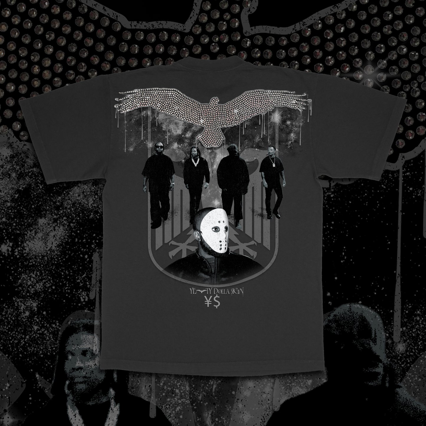 Vultures Tee- Faded Black