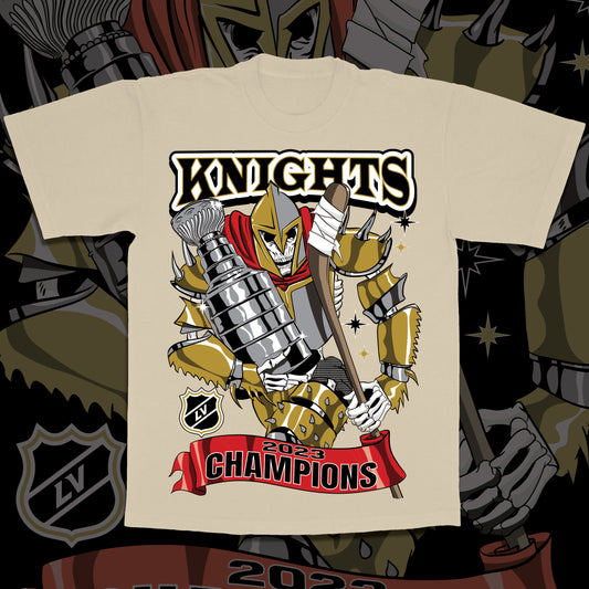 Vegas Knights Champions Tee - Cream