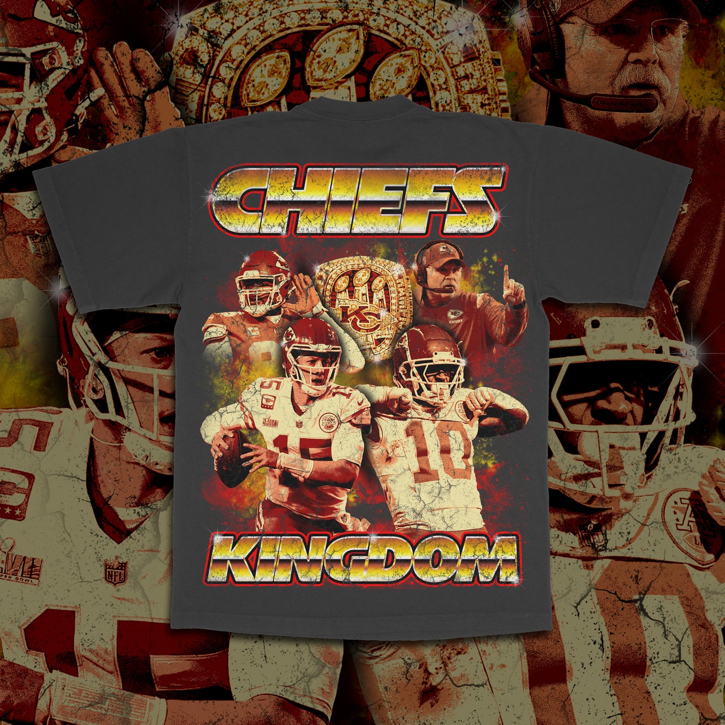 Kansas City Chiefs Kingdom Tee - Vintage Black