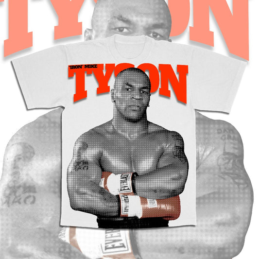 Mike Tyson Mega Print Tee - White